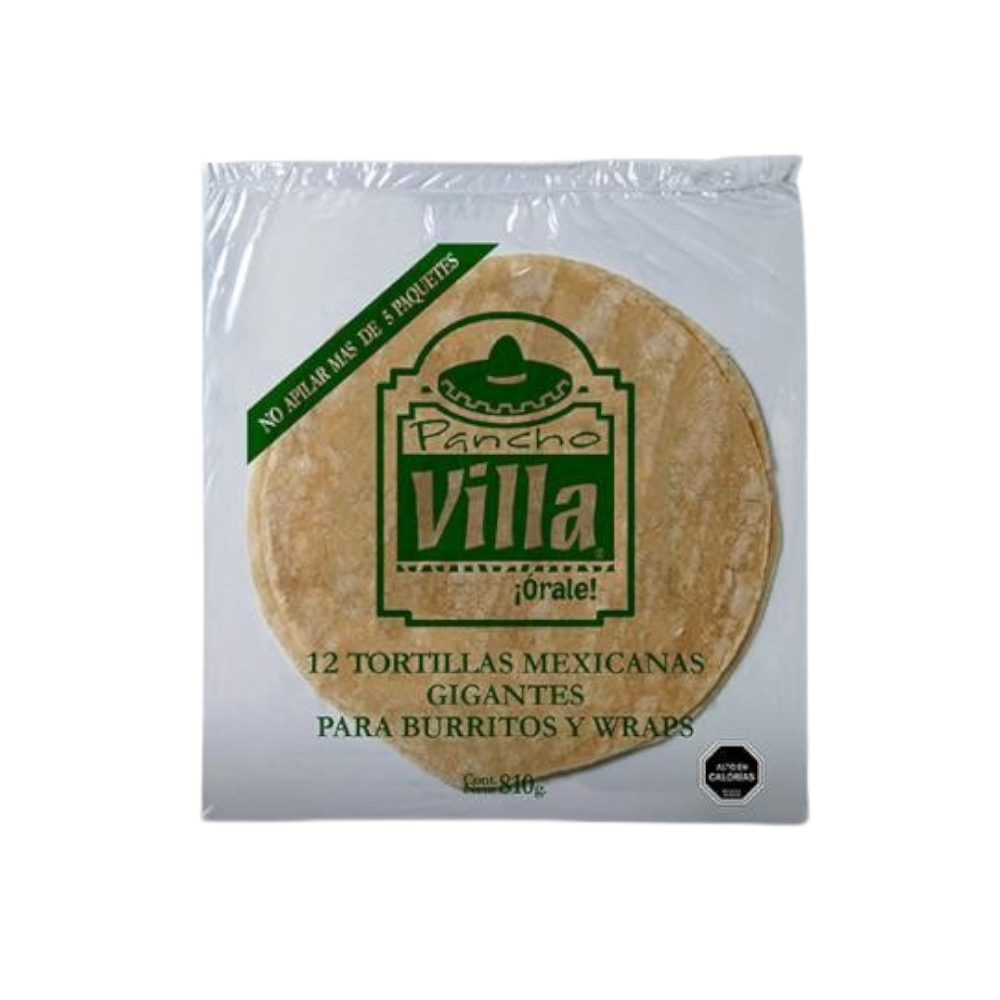 Tortillas 28cm Pancho Villa 10x12unid